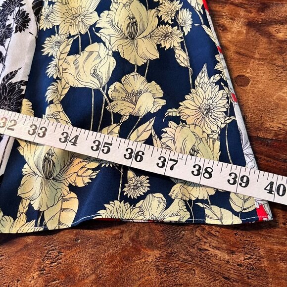 Jason Wu Floral Print Silk A-Line Skirt Sz 2 Multicolor - Picture 10 of 11
